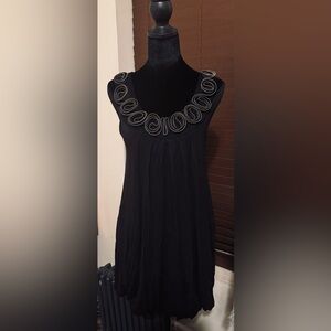 RARE and Unique Vintage Cato Zipper Ruffle Collar Sheath Dress